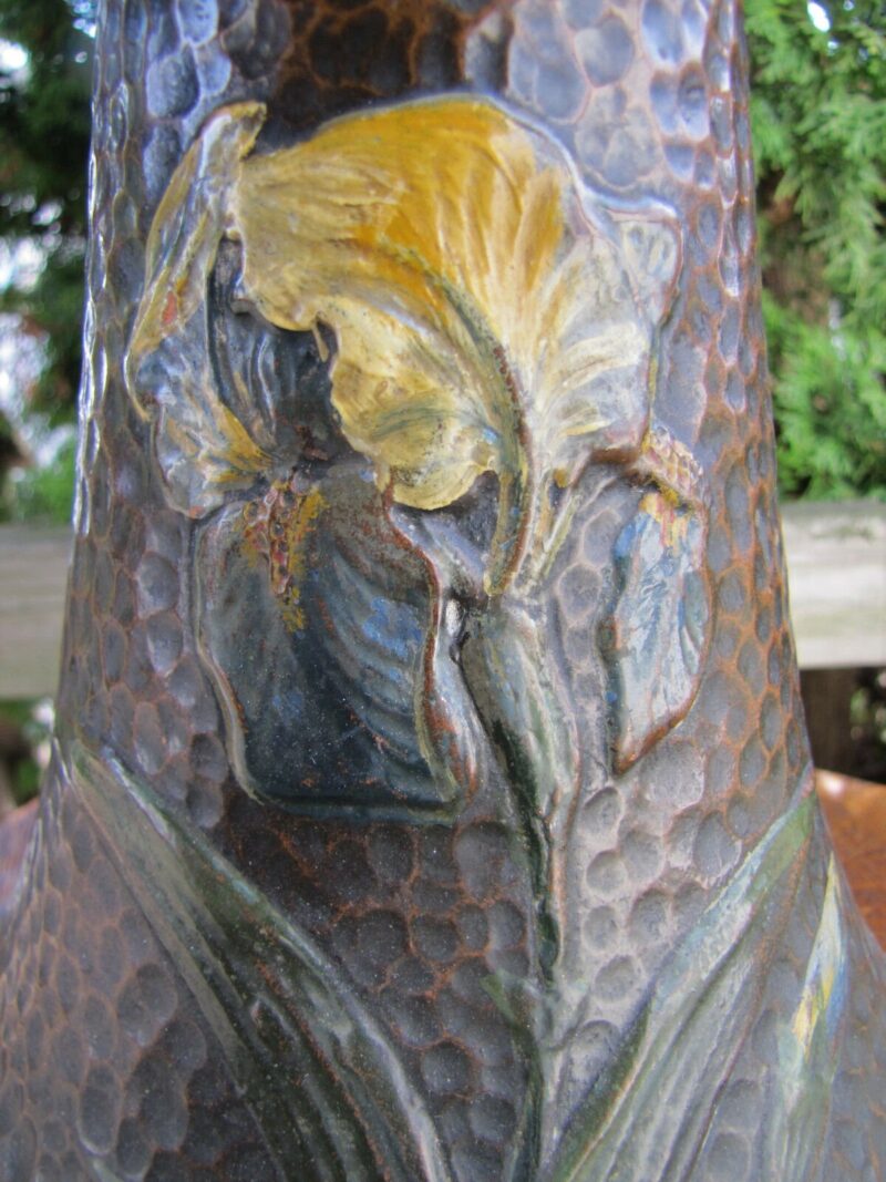 Fantastic Antique Arts & Crafts Weller Art Pottery Lamp w4393 - Image 10