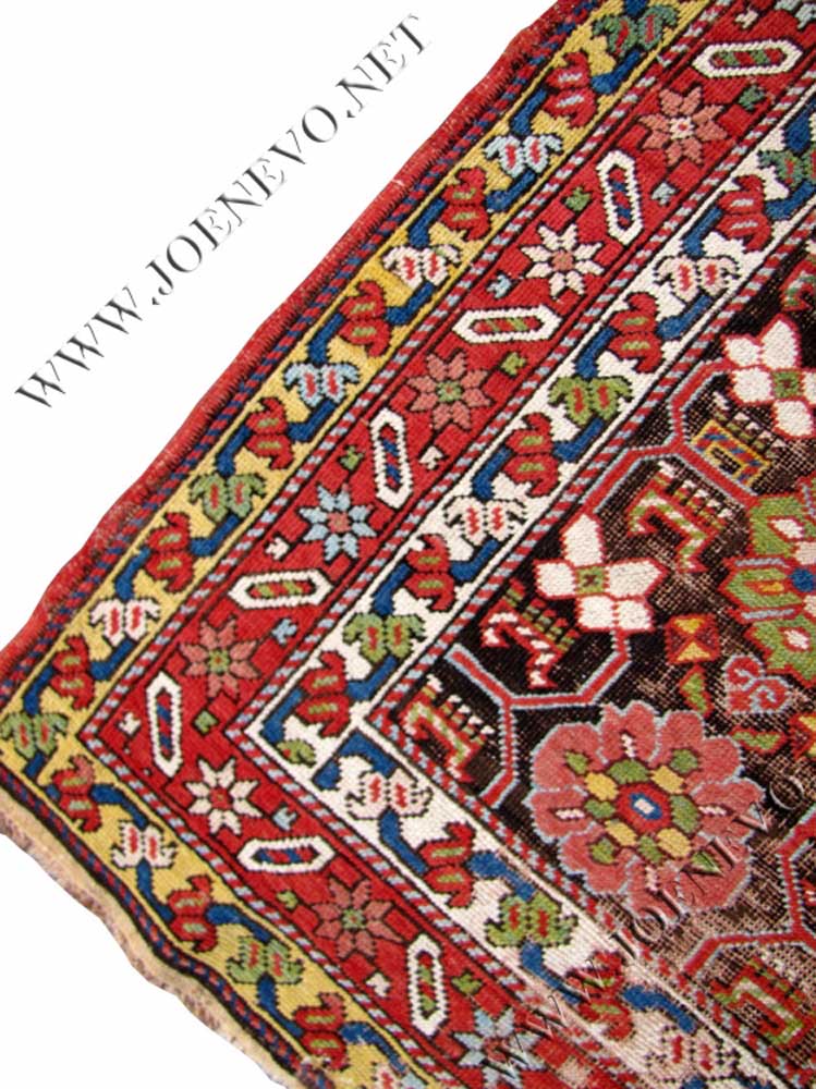great antique Caucasian runner from the mid 1800 oriental rug  |  rr2456