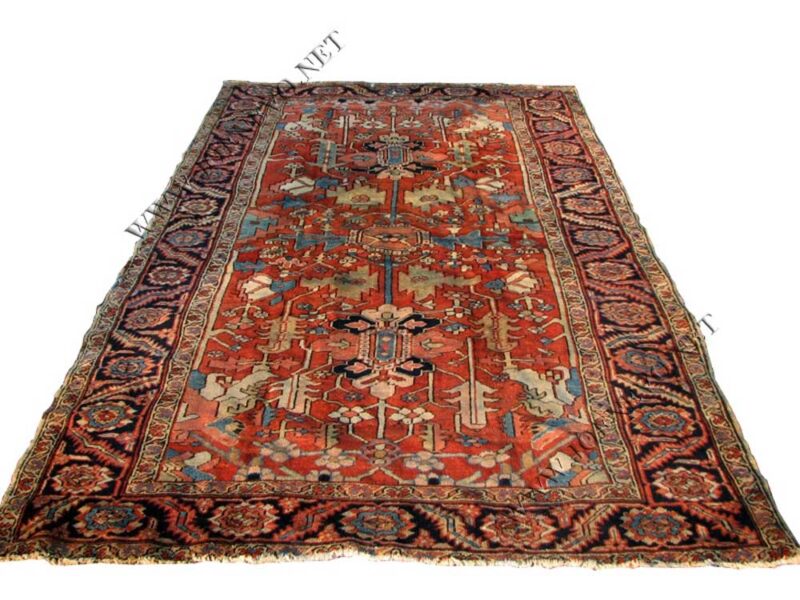 Superb  Antique  Persian  Heriz  Hand  Made  Oriental  Rug  |  rr514