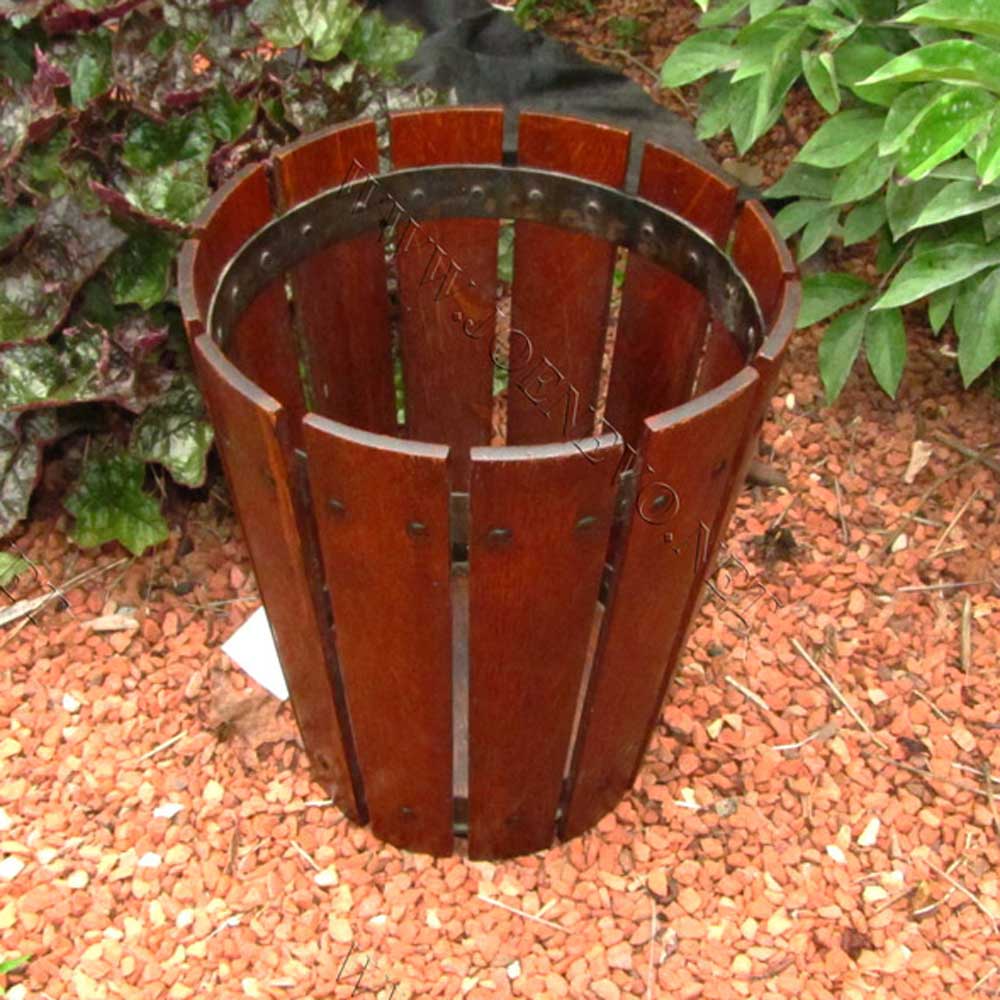 Antique  Superb  Gustav  Stickley  Waste  Basket  |  W2402