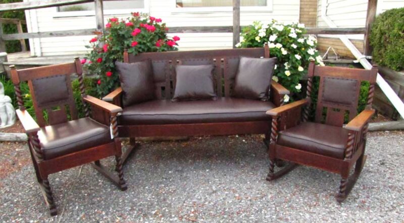 Superb Three Pc. Set Stickley Bros Seating  | W3270