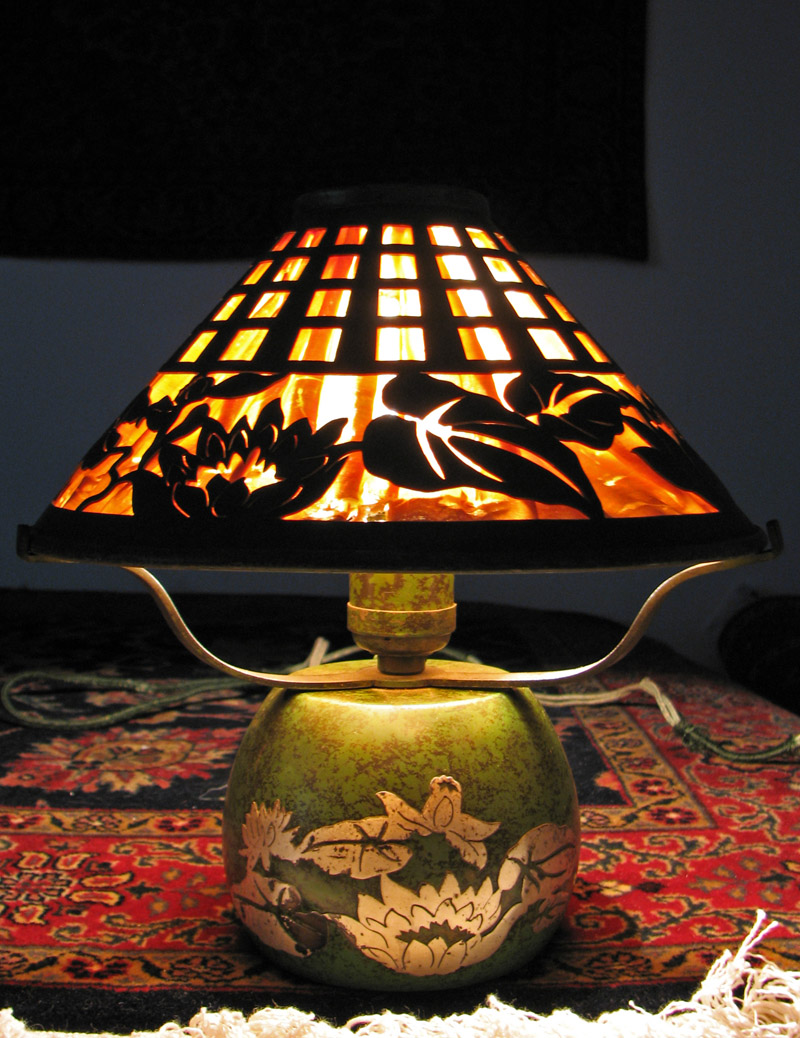 Superb  Antique  Heintz  Table  Lamp  |  Ff483