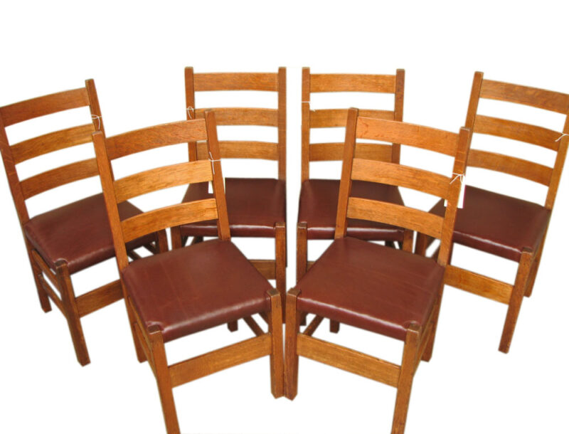 Gustav Stickley  6 Side Chairs F8193