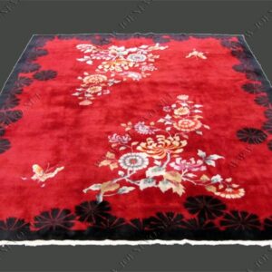 SUPERB  Antique Chinese DECO hand made oriental rug rr1583