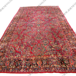 PALACE SIZE Antique PERSIAN Red Sarouk oriental rug  rr2733
