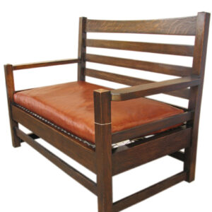 Gustav Stickley Settee F398