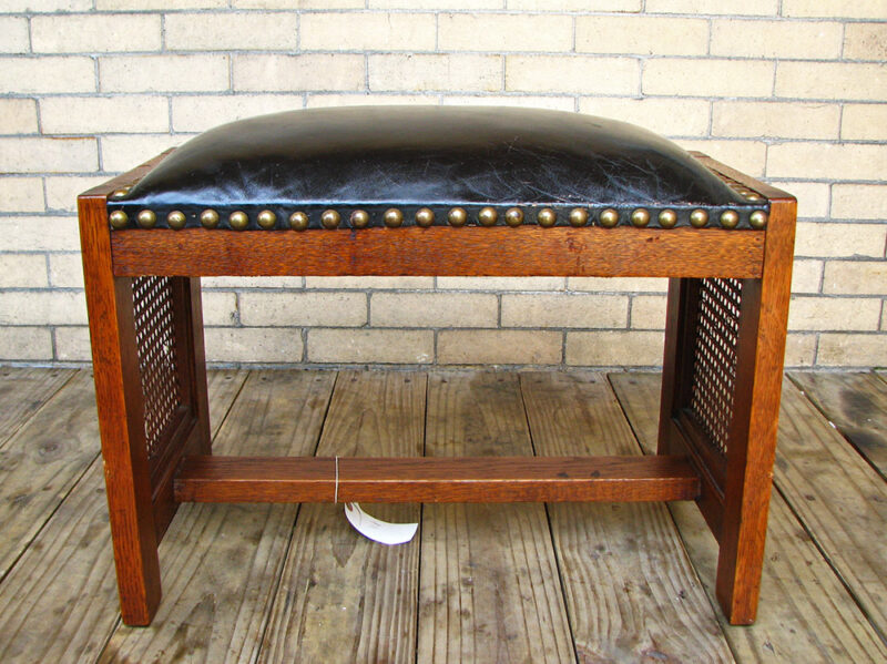 Arts & Crafts  Large Footstool W1084 - Image 5