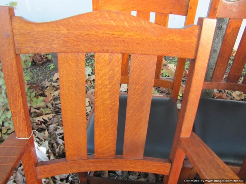 Great Antique L&jG Stickley Set of 10 Dining Chairs w2006 - Image 16