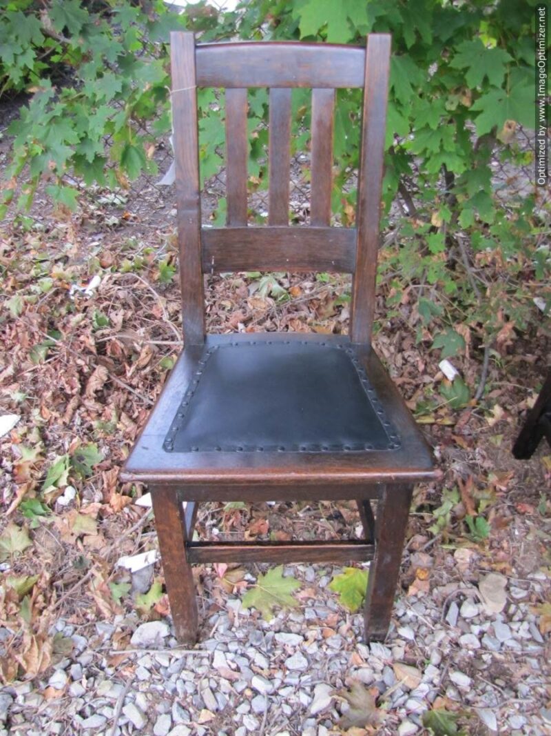 Antique Set of five A&C Chairs from STICKLEY Era W1430 - Image 5