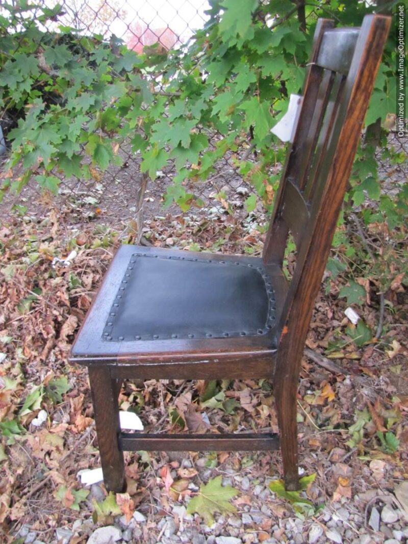 Antique Set of five A&C Chairs from STICKLEY Era W1430 - Image 8