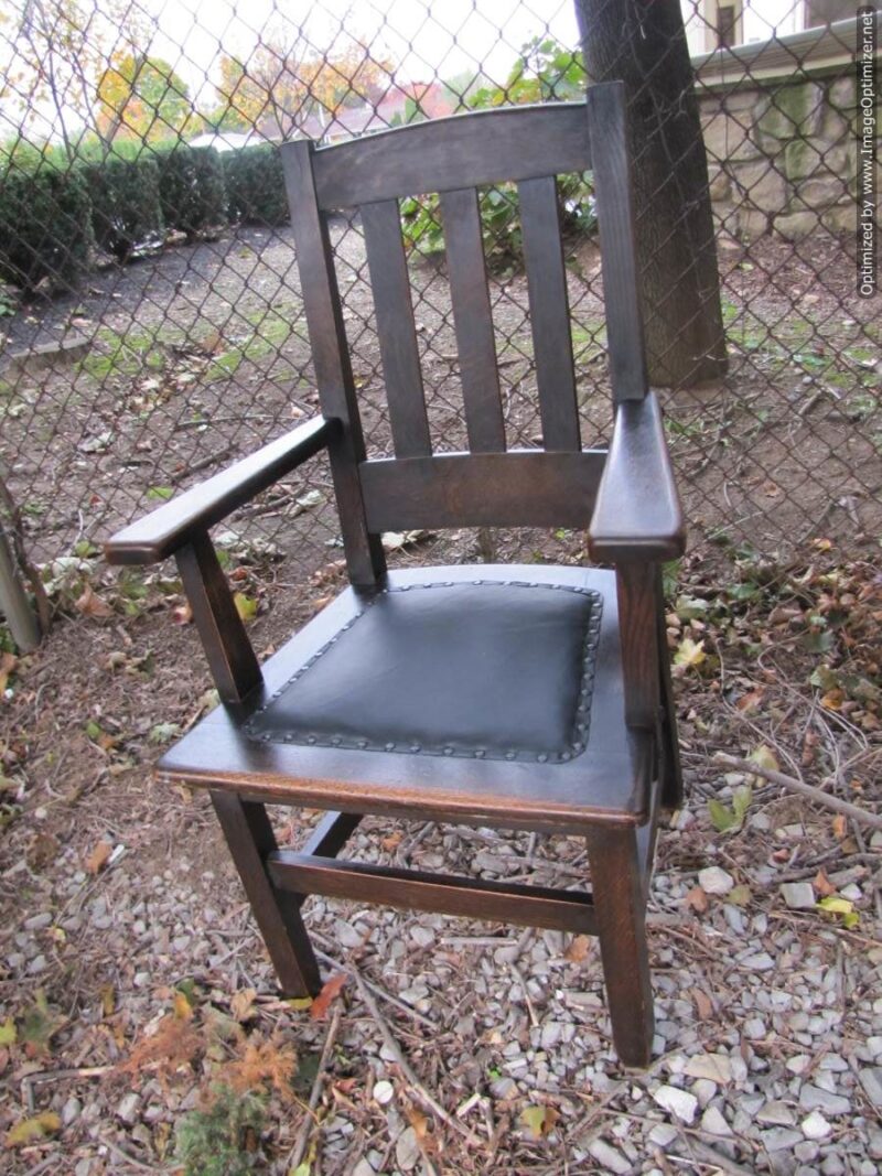 Antique Set of five A&C Chairs from STICKLEY Era W1430 - Image 10