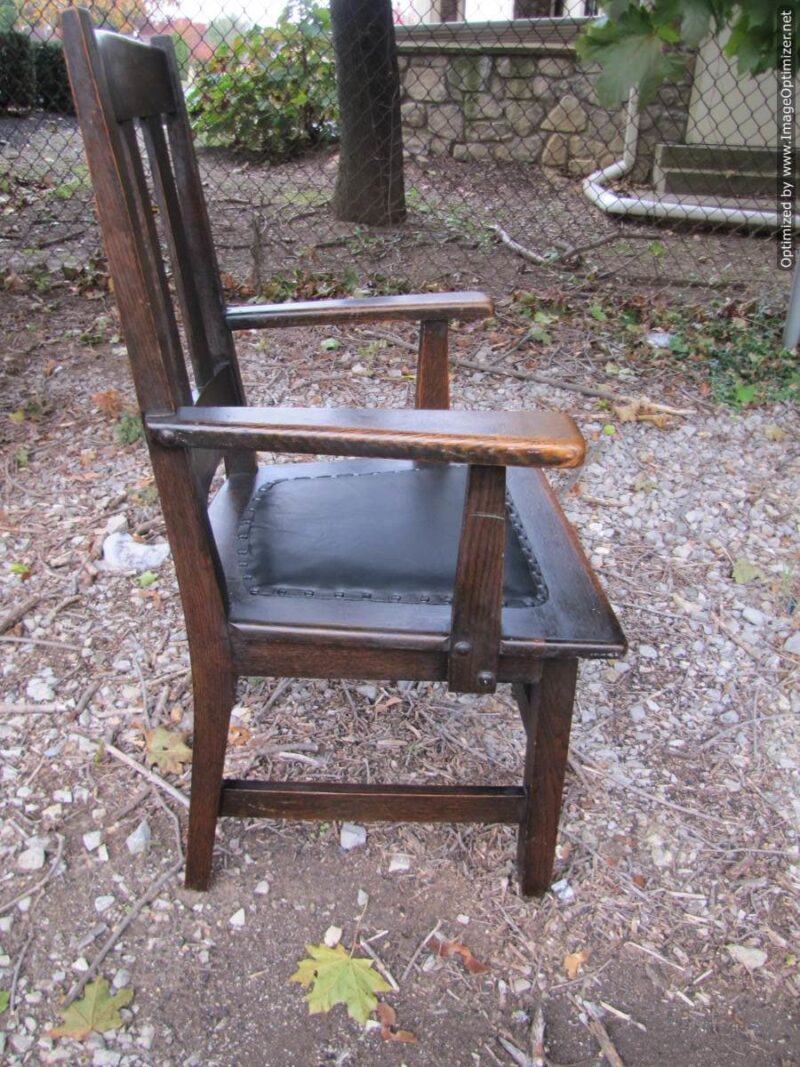 Antique Set of five A&C Chairs from STICKLEY Era W1430 - Image 15