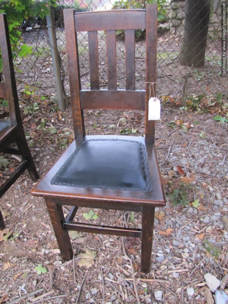 Antique Set of five A&C Chairs from STICKLEY Era W1430 - Image 22