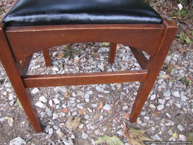 Superb Set of Five Antique Gustav Stickley Chairs in Harvey Ellis design W2594 - Image 11
