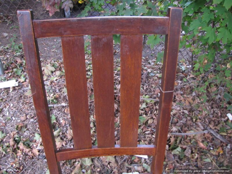 Superb Set of Five Antique Gustav Stickley Chairs in Harvey Ellis design W2594 - Image 12