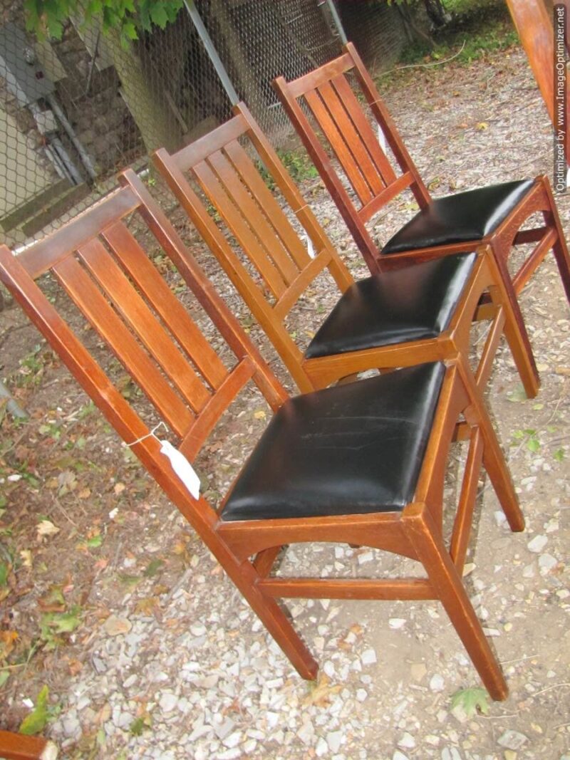 Superb Set of Five Antique Gustav Stickley Chairs in Harvey Ellis design W2594 - Image 15