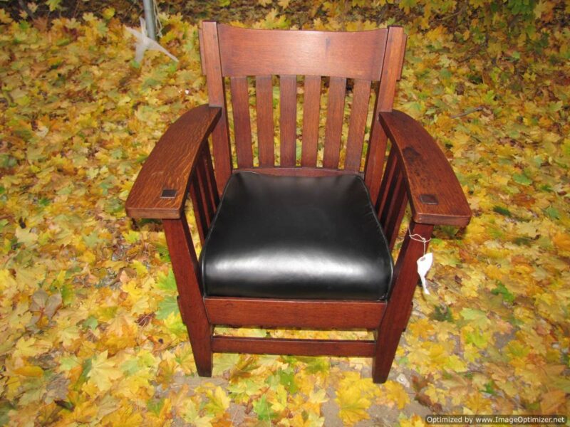 Superb Charles Stickley Antique Arm Chair W3290
