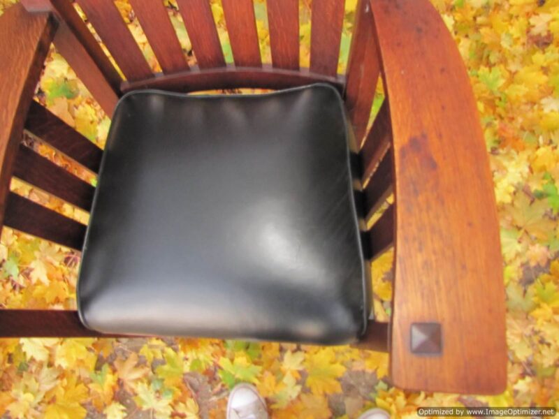 Superb Charles Stickley Antique Arm Chair W3290 - Image 5