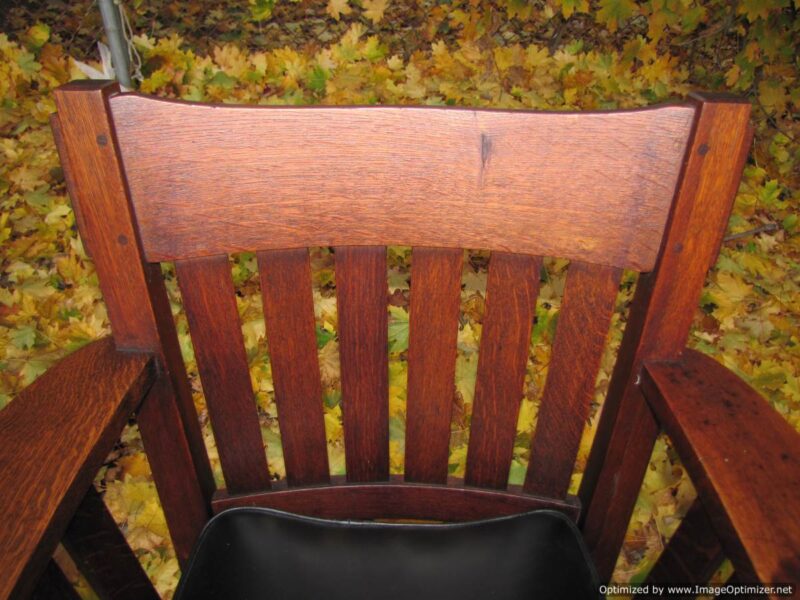 Superb Charles Stickley Antique Arm Chair W3290 - Image 6