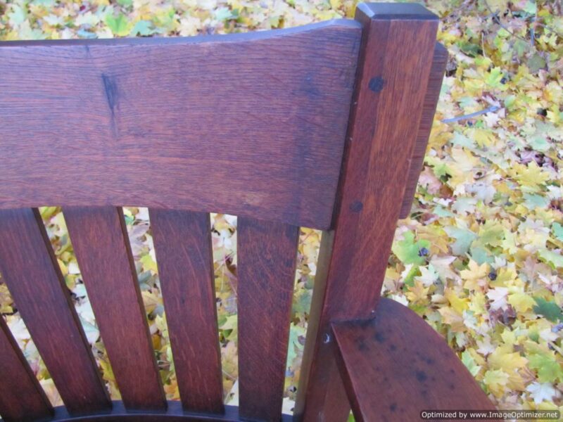 Superb Charles Stickley Antique Arm Chair W3290 - Image 7
