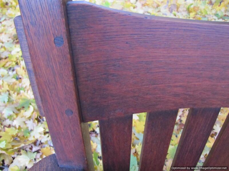 Superb Charles Stickley Antique Arm Chair W3290 - Image 8