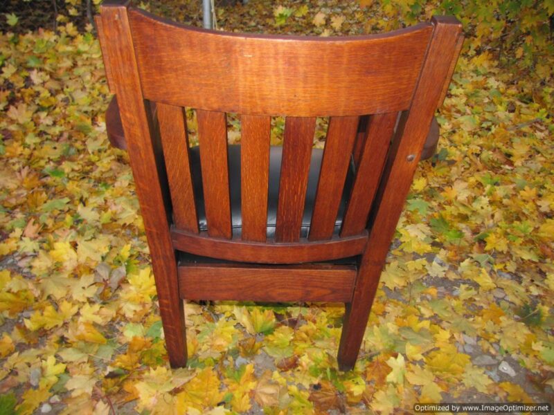 Superb Charles Stickley Antique Arm Chair W3290 - Image 12