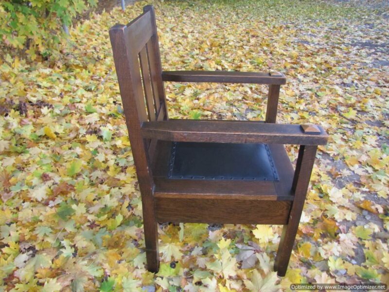 Antique Arts & Crafts Large Arm Chair. W4336 - Image 3