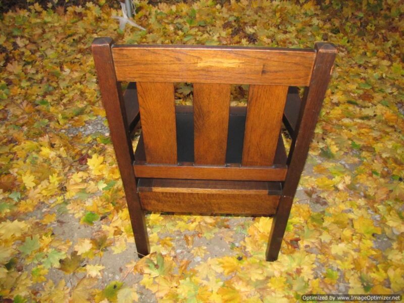 Antique Arts & Crafts Large Arm Chair. W4336 - Image 8