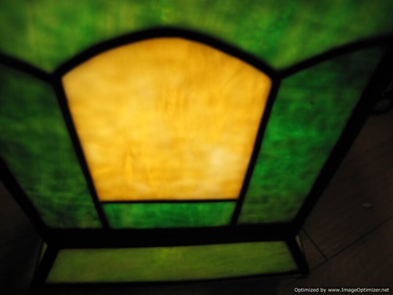 Large Arts & Crafts Stained Glass Lantern. W4884 - Image 5
