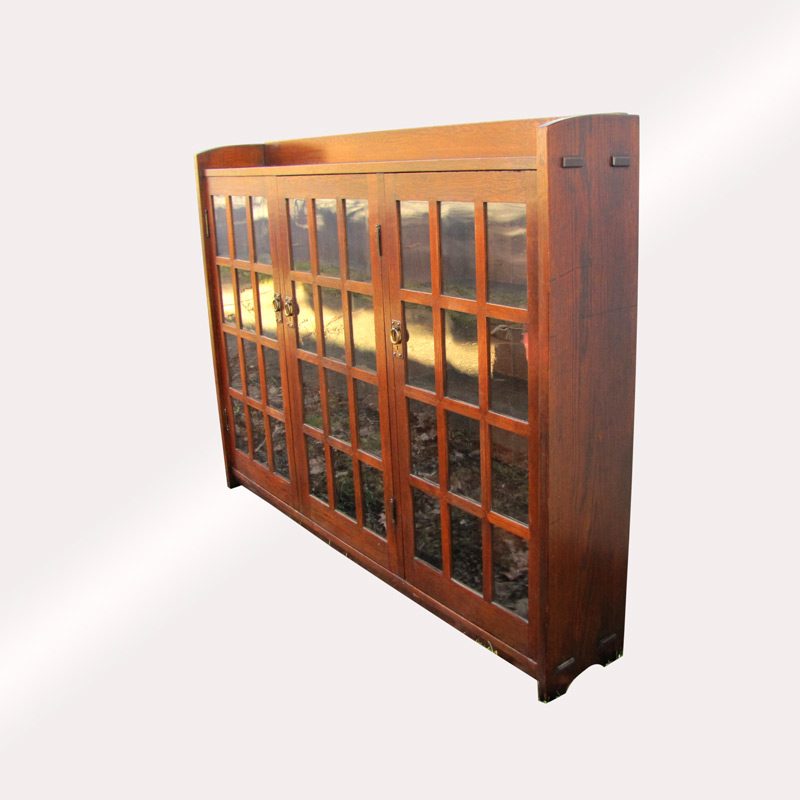 Superb Antique Three Door Early Gustav Stickley Bookcase w4139 - SOLD - Image 3