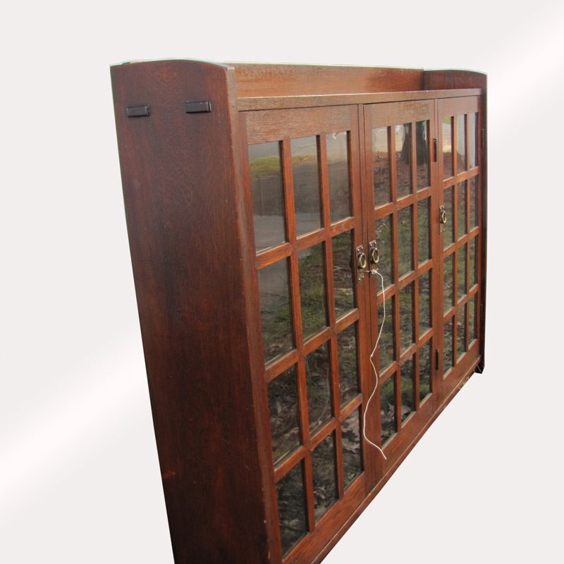 Superb Antique Three Door Early Gustav Stickley Bookcase w4139 - SOLD - Image 6