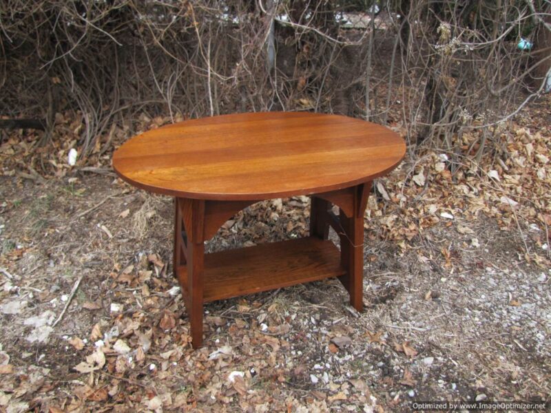 Oval Library Table by Brooks W3263 - Image 11