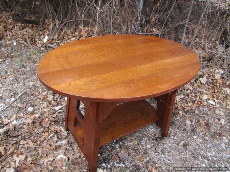 Oval Library Table by Brooks W3263 - Image 6