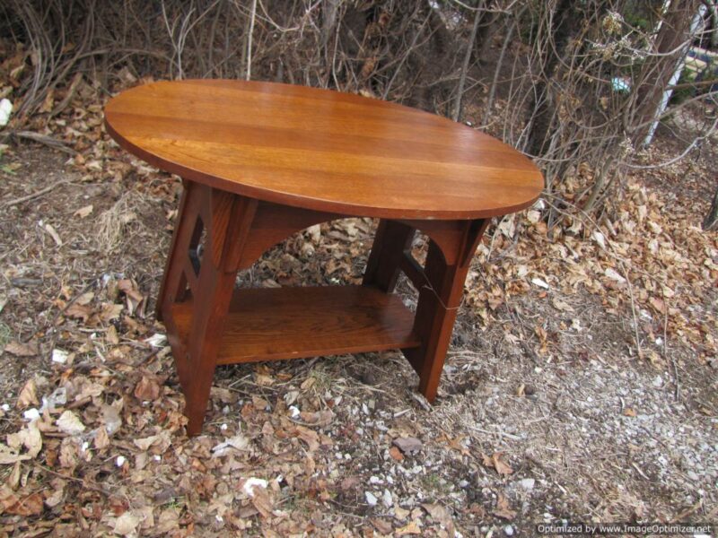 Oval Library Table by Brooks W3263 - Image 9