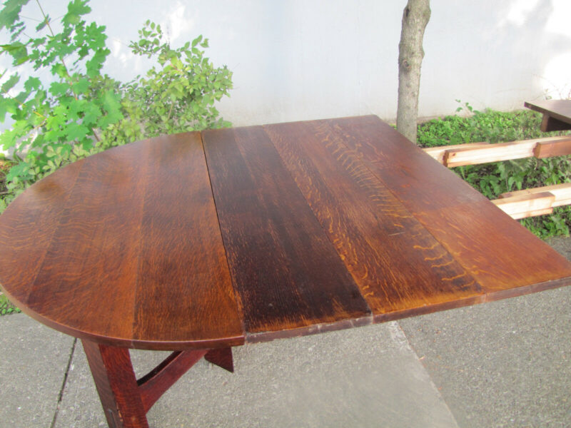 Antique Gustav Stickley Heavy Duty Arts & Crafts Dining Table. W5325 - Image 9
