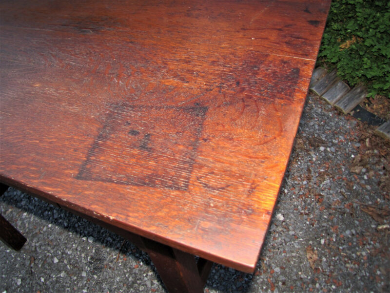 RARE L&jG Stickley Library Table W2636 - Image 10