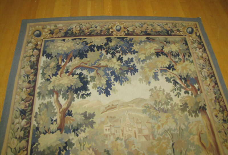 Antique Hand Made European Tapestry. W4119 - Image 3