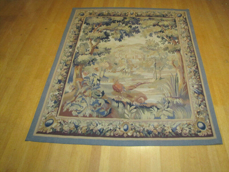 Antique Hand Made European Tapestry. W4119