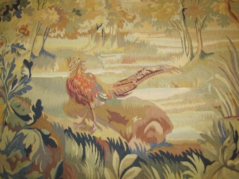 Antique Hand Made European Tapestry. W4119 - Image 7