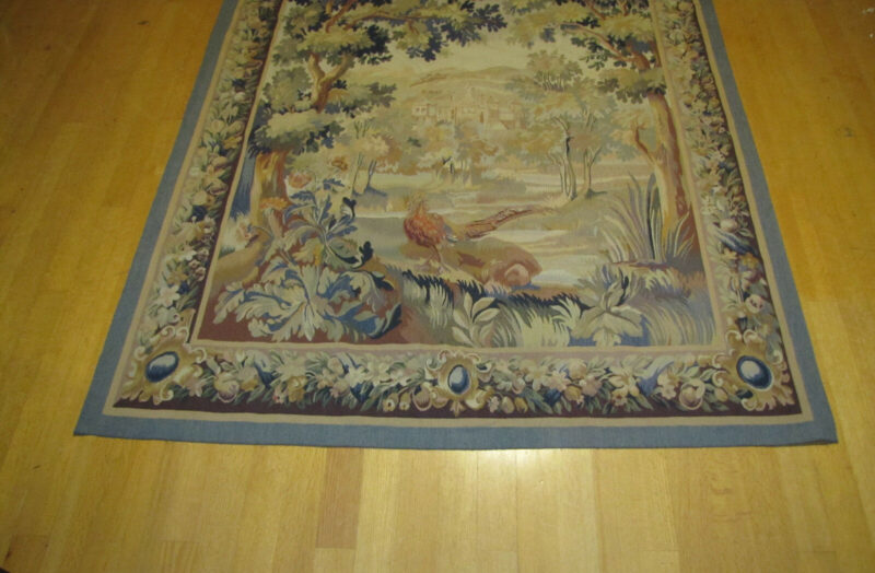 Antique Hand Made European Tapestry. W4119 - Image 2