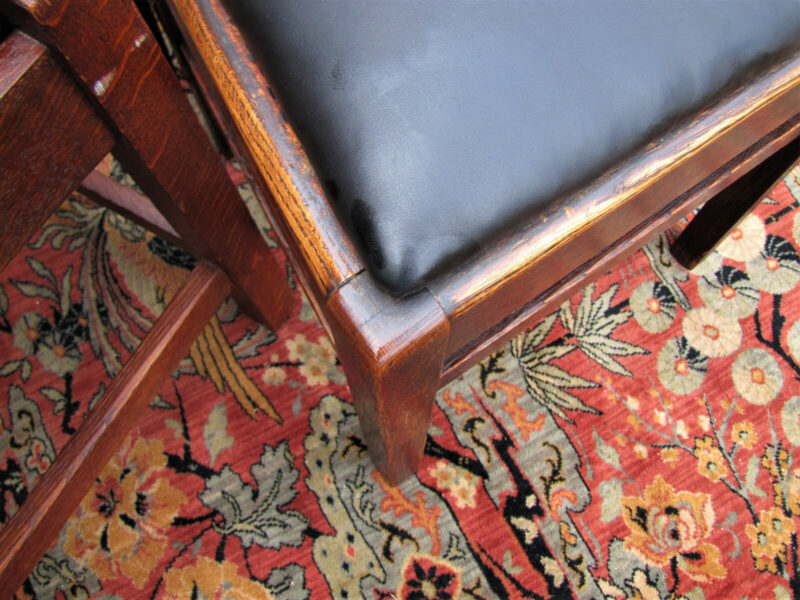 Antique Set of 6 Arts & Crafts Side Chairs. W5491 W5492 - Image 12