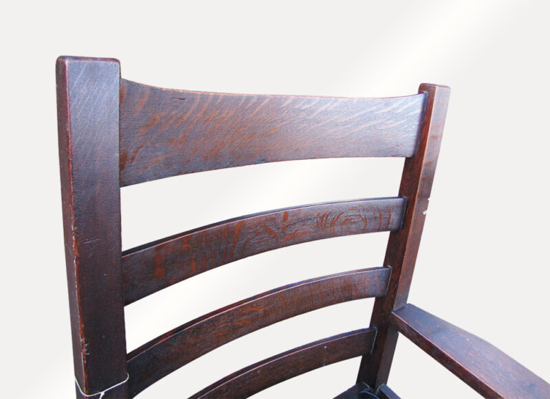 Early & Large Gustav Stickley Arm Chair. W3334 - Image 4