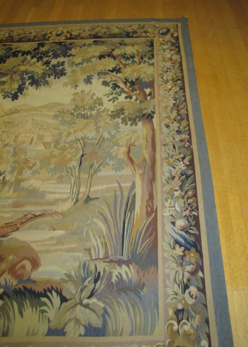 Antique Hand Made European Tapestry. W4119 - Image 5