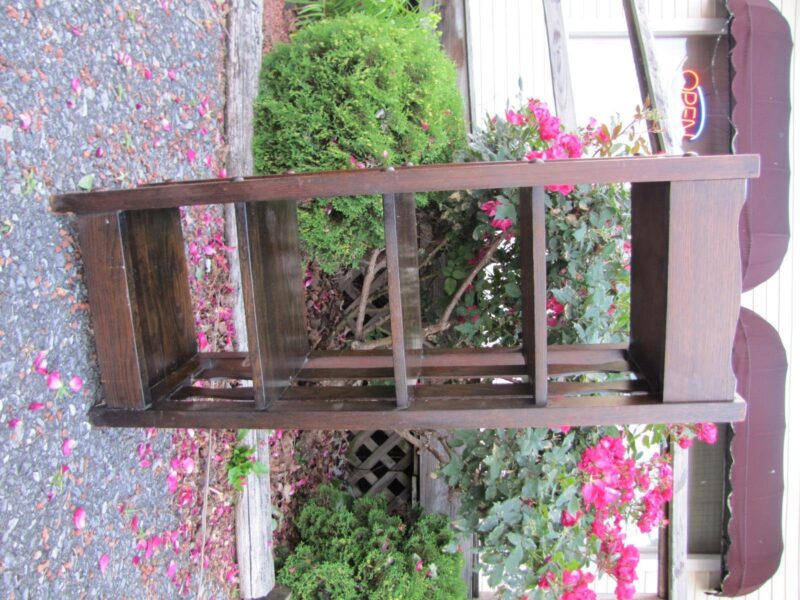 Antique Michigan Chair Company Magazine Stand. W4259 - Image 7