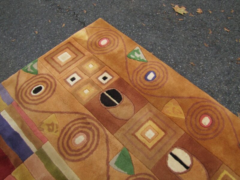 VIANTAGE modern mid century style wool pile rug rr3666 ROOM SIZE - Image 6