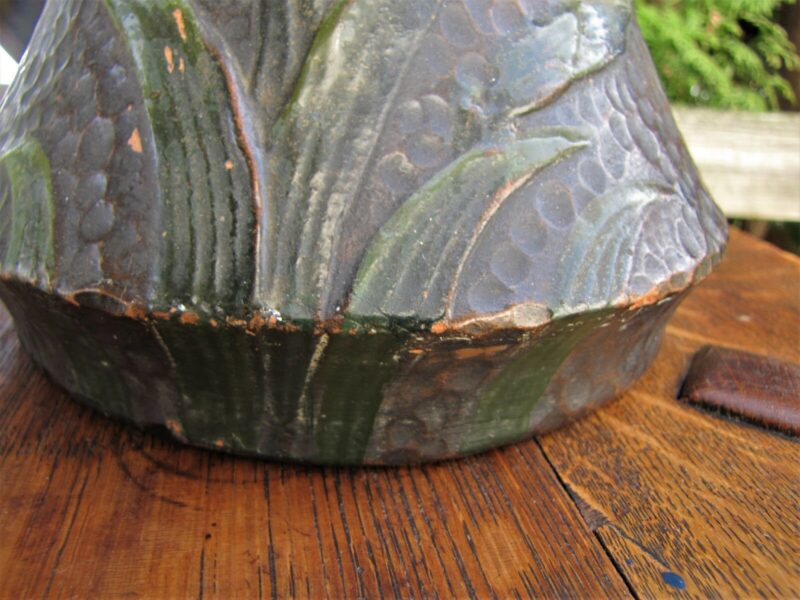 Fantastic Antique Arts & Crafts Weller Art Pottery Lamp w4393 - Image 7