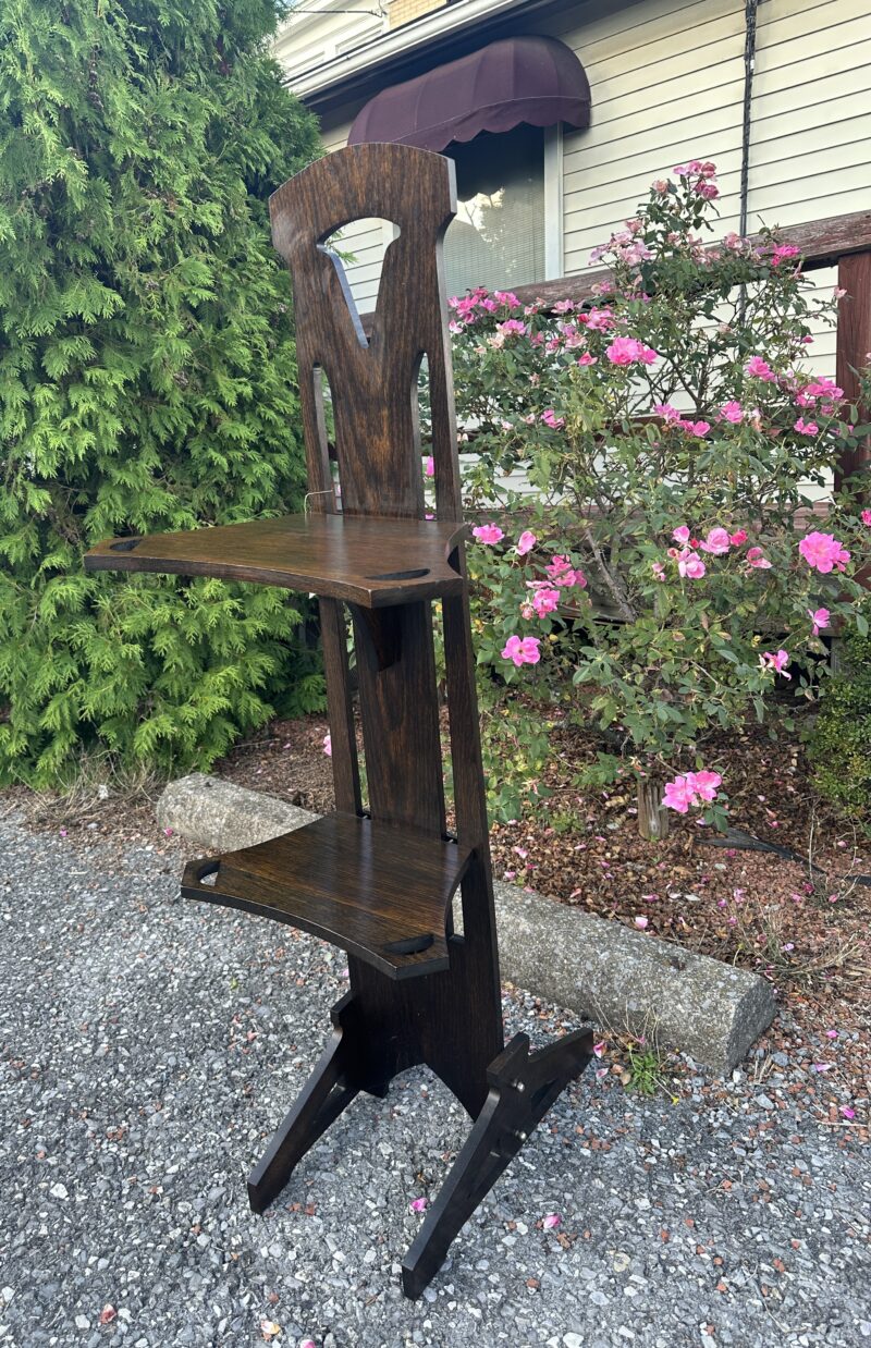 Antique "Shop of the Crafter" Stand with cutouts - w2608 - Image 4