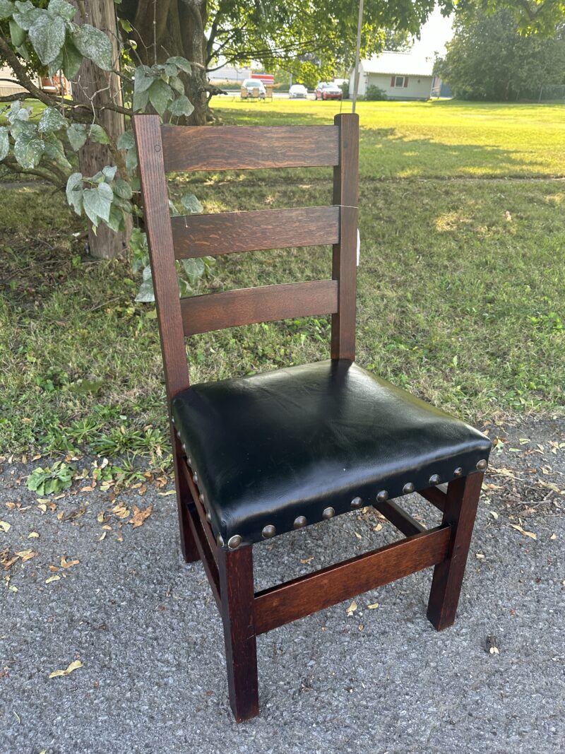 Antique GUSTAV STICKLEY Heavy Duty Side Chair circa 1901 - w2599
