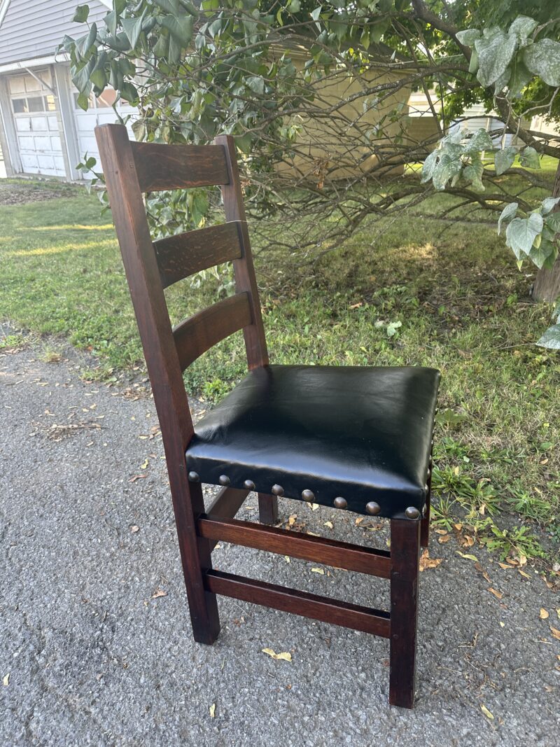Antique GUSTAV STICKLEY Heavy Duty Side Chair circa 1901 - w2599 - Image 10