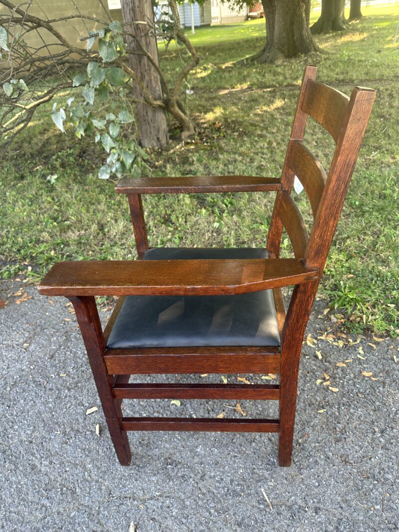 Antique GUSTAV STICKLEY Model NO. 370 Dining Room Chair - W5631 - Image 8